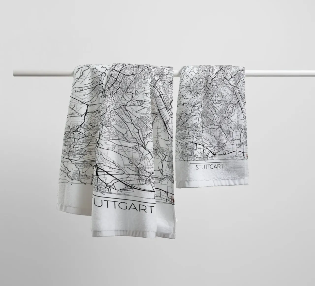 Stuttgart Minimal towel by Hubert Roguski