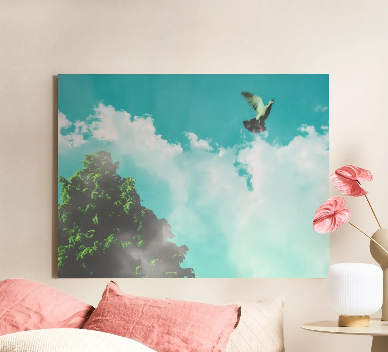 This bird has flown canvas with Floater frame by Kerry Gerdes Photography