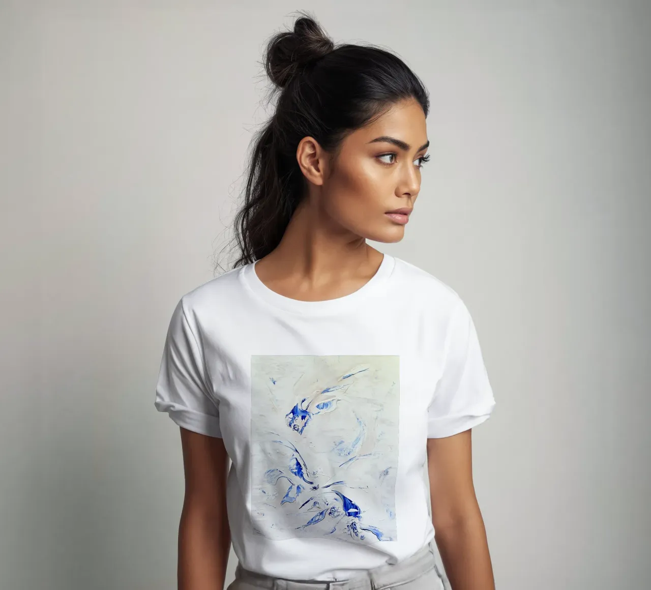 ALIVE IN A PERFECT HARMONY t-shirt da Thierry Vobmann Abstract painting