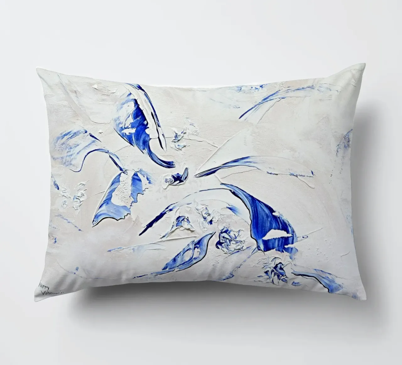 ALIVE IN A PERFECT HARMONY cuscino da Thierry Vobmann Abstract painting