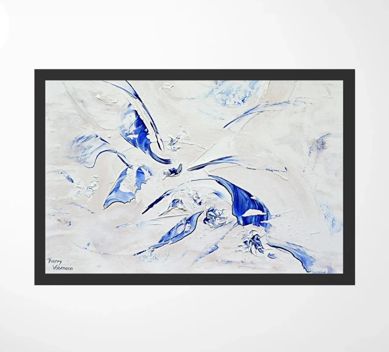 ALIVE IN A PERFECT HARMONY zerbino da Thierry Vobmann Abstract painting