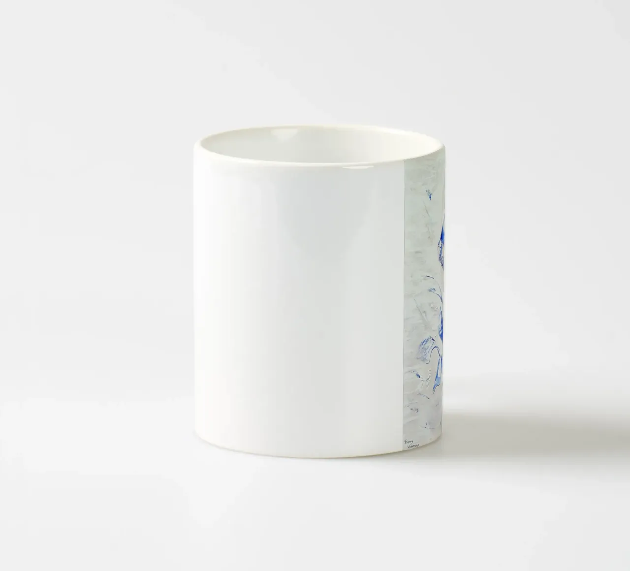 ALIVE IN A PERFECT HARMONY tazza in ceramica da Thierry Vobmann Abstract painting