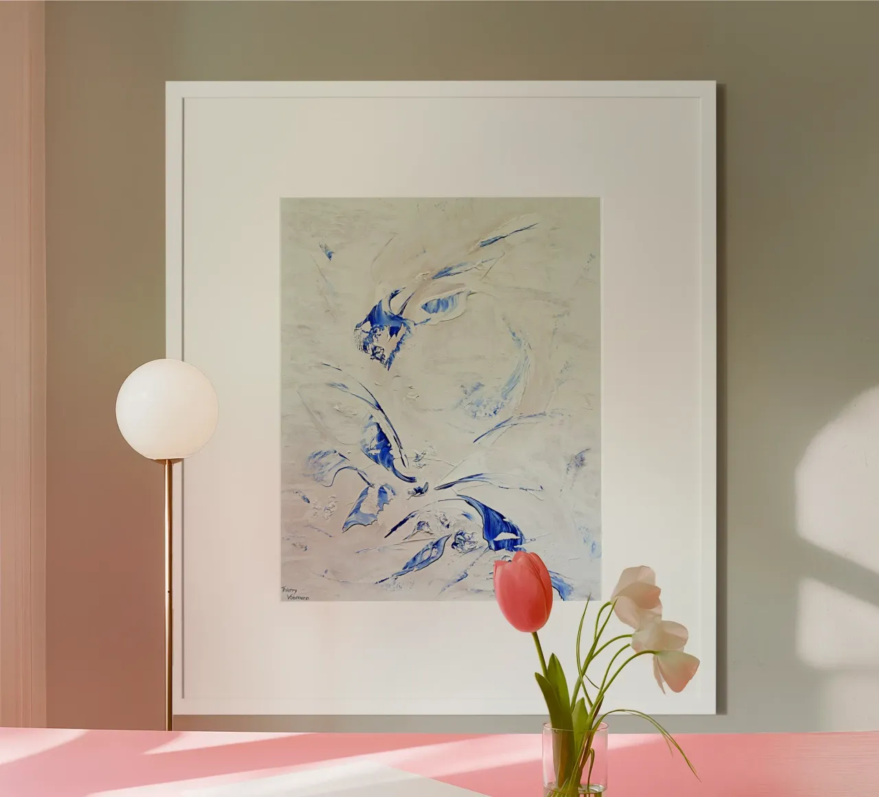 ALIVE IN A PERFECT HARMONY carta hahnemühle da Thierry Vobmann Abstract painting