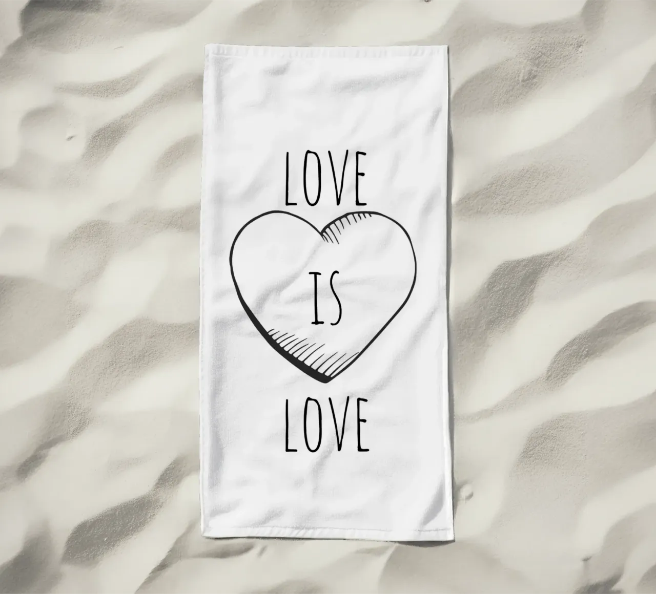 L'amore è amore telo mare da Proper job studio