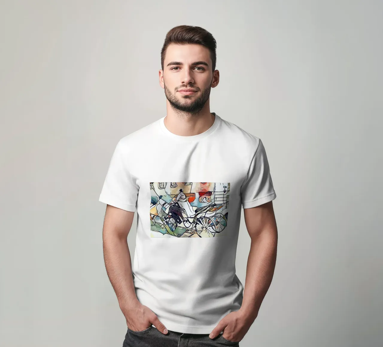 In carrozza a cavallo attraverso Vienna t-shirt da ZAMART