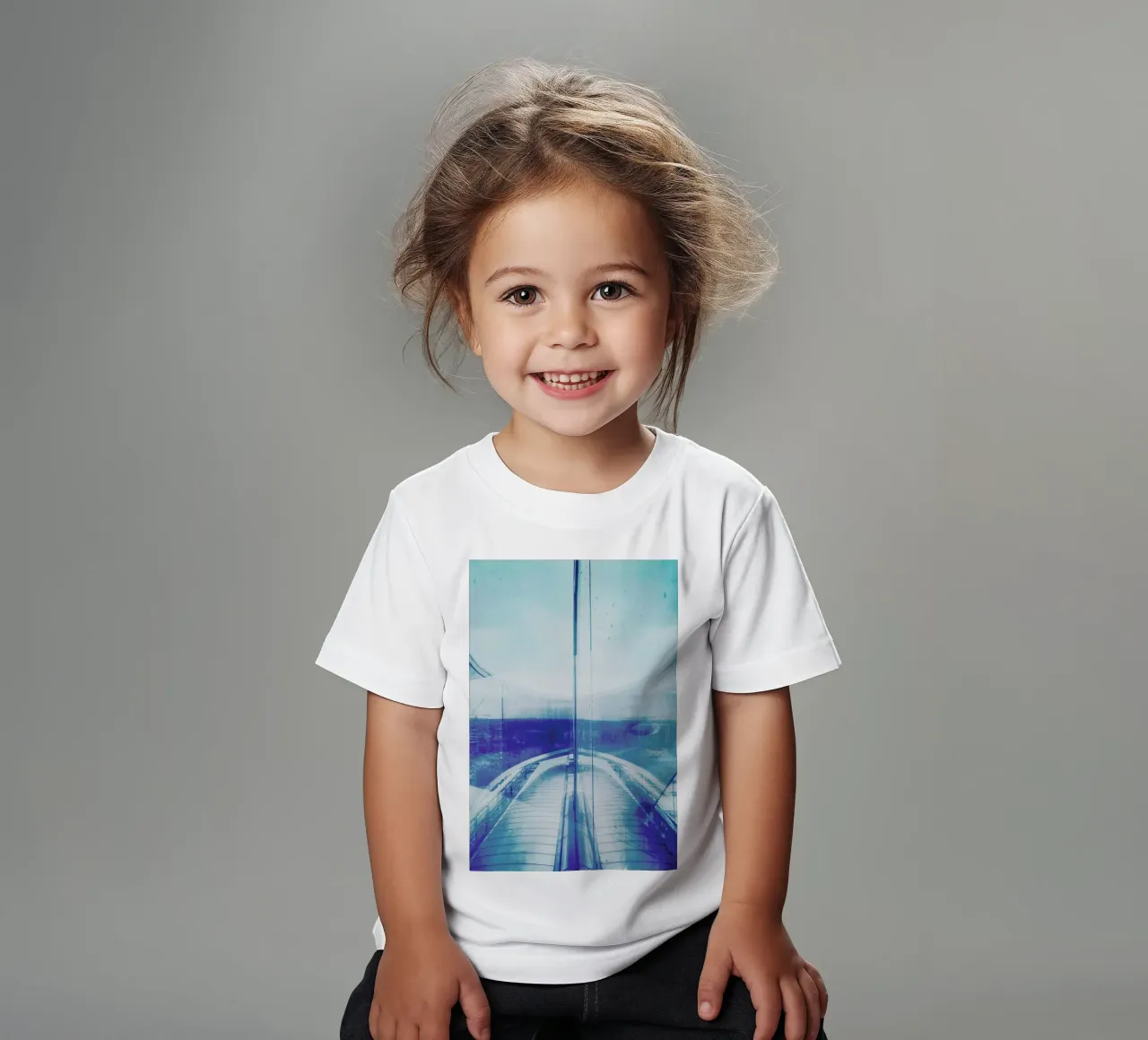 Reflection Blue t-shirt bambini da Maria Sattrup