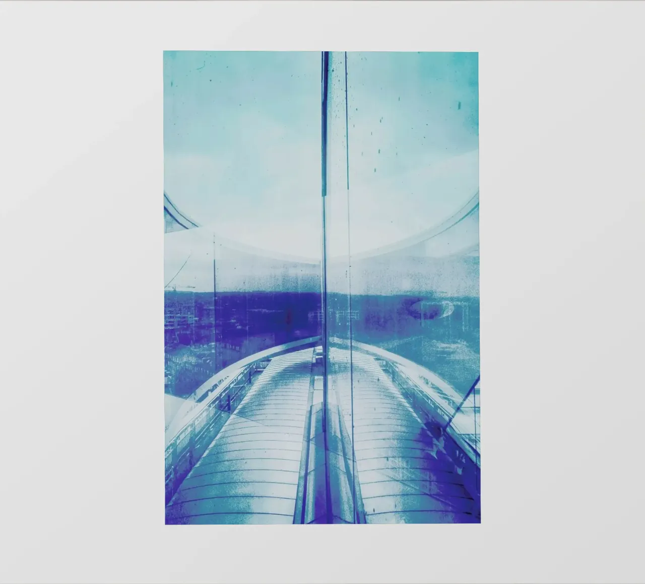 Reflection Blue telo in pvc da Maria Sattrup