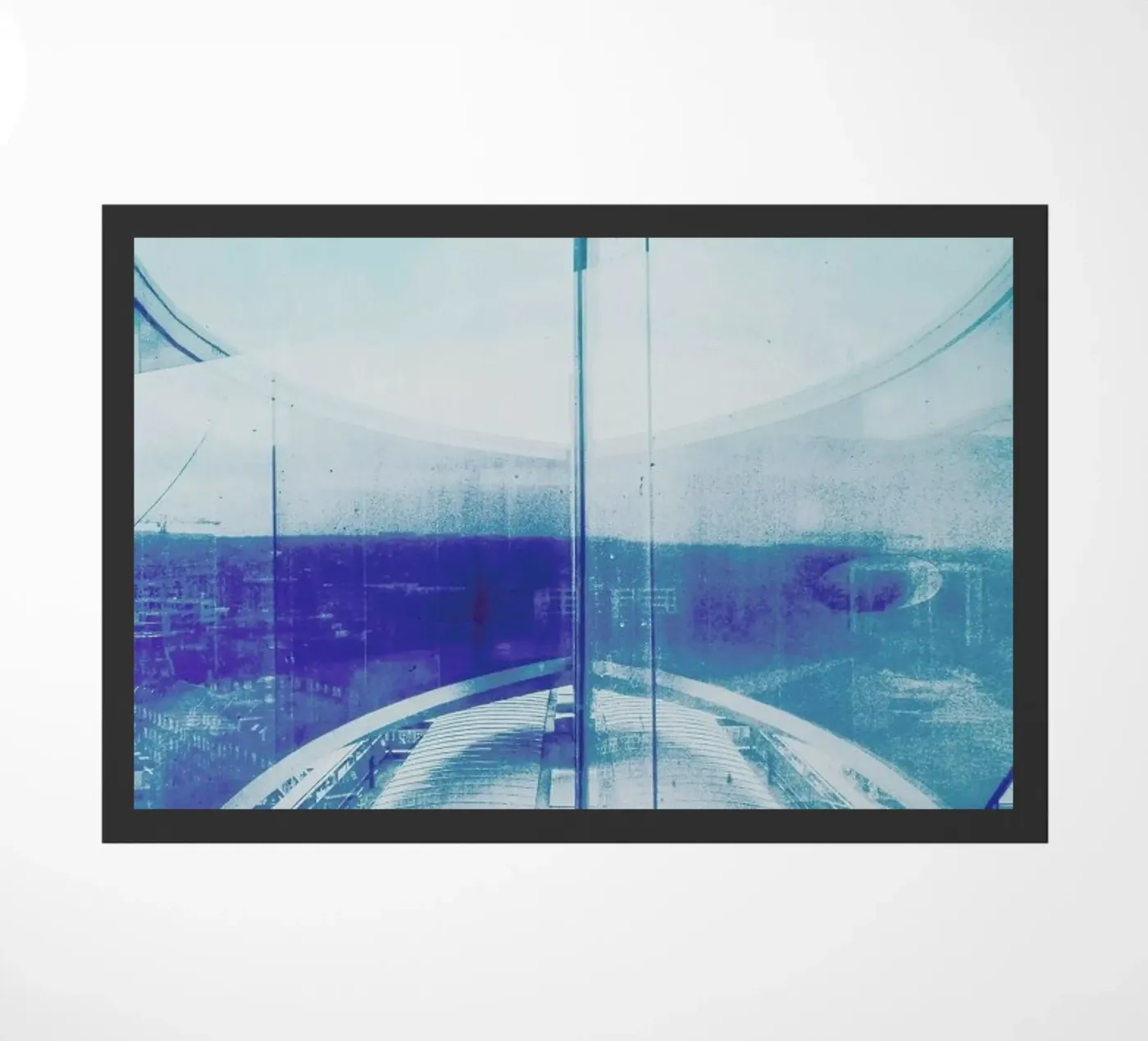 Reflection Blue doormat by Maria Sattrup