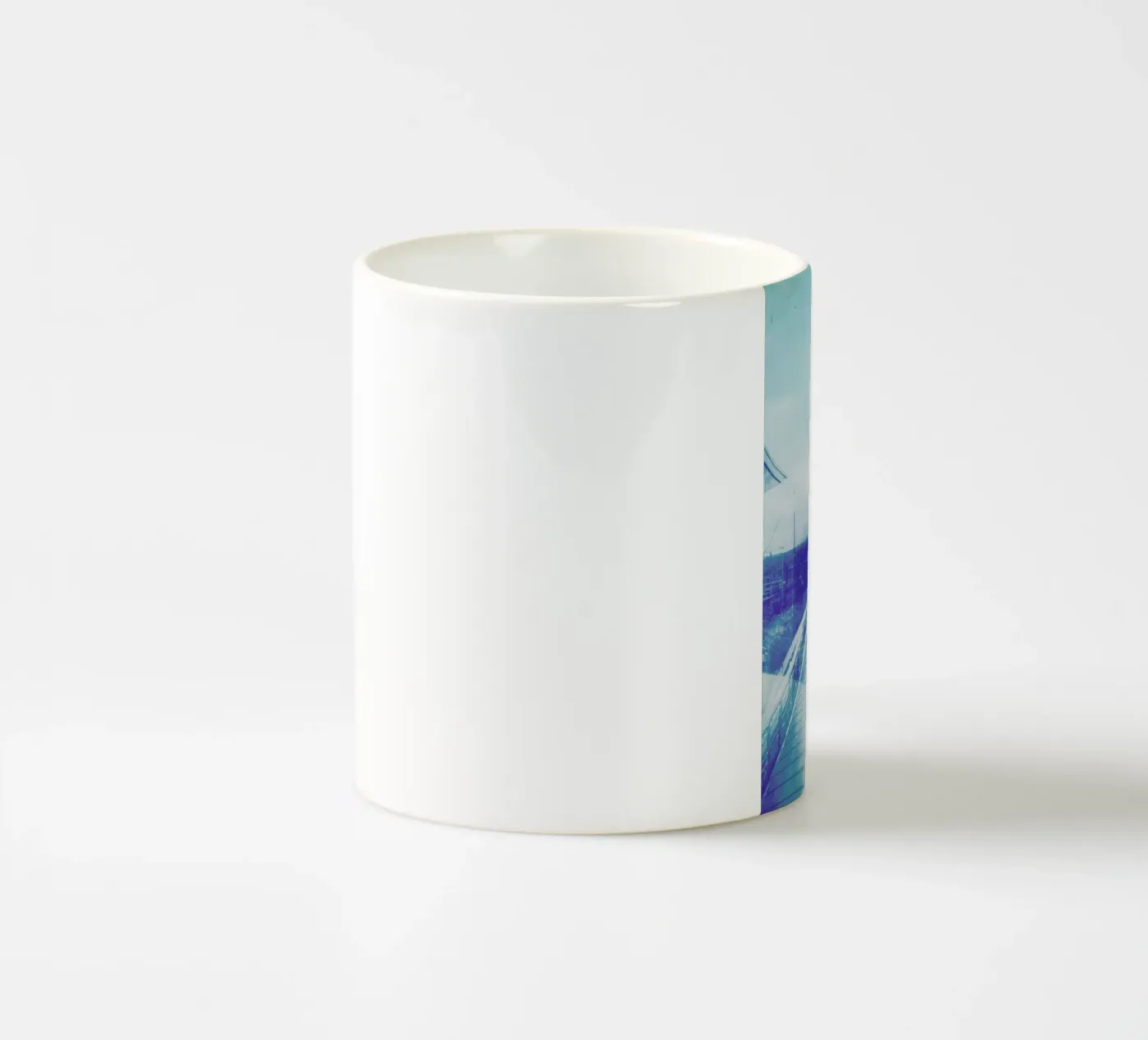 Reflection Blue ceramic mug by Maria Sattrup