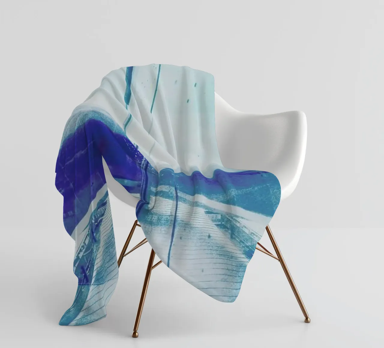 Reflection Blue fleecedeken van Maria Sattrup