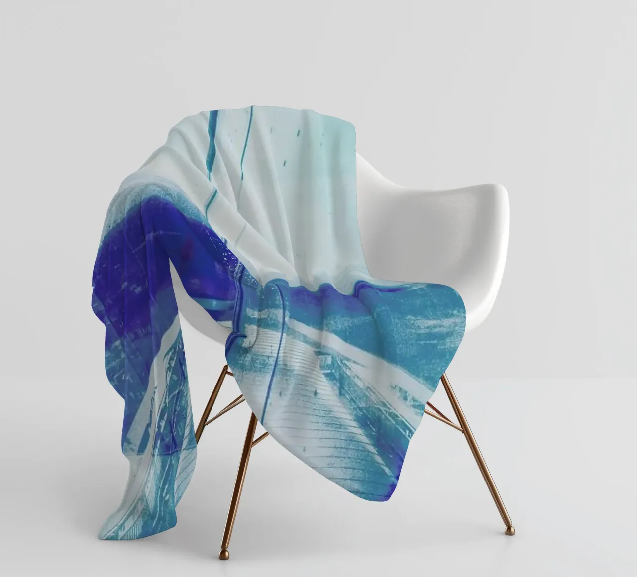 Reflection Blue fleecedeken van Maria Sattrup