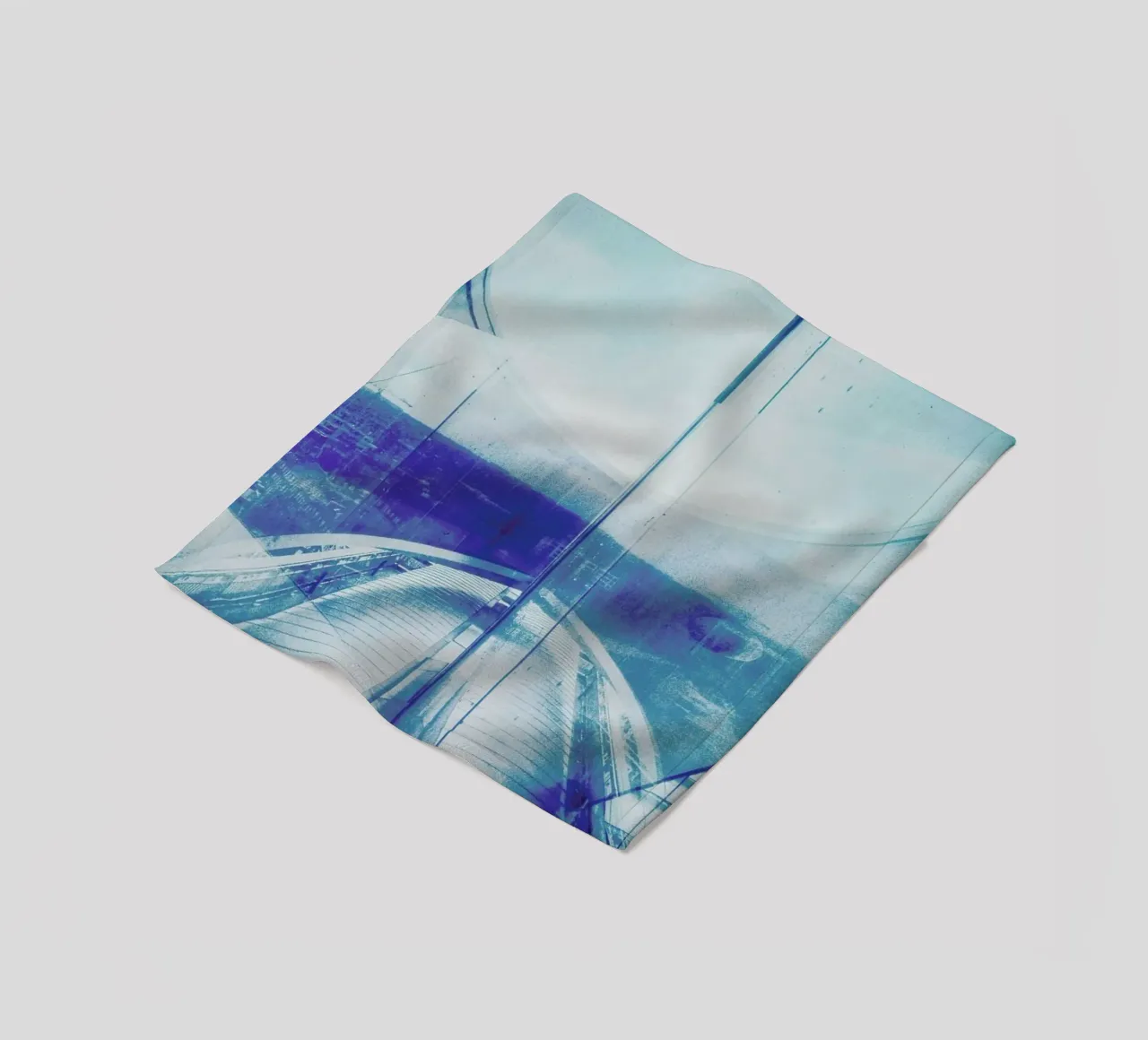 Reflection Blue coperta in pile da Maria Sattrup