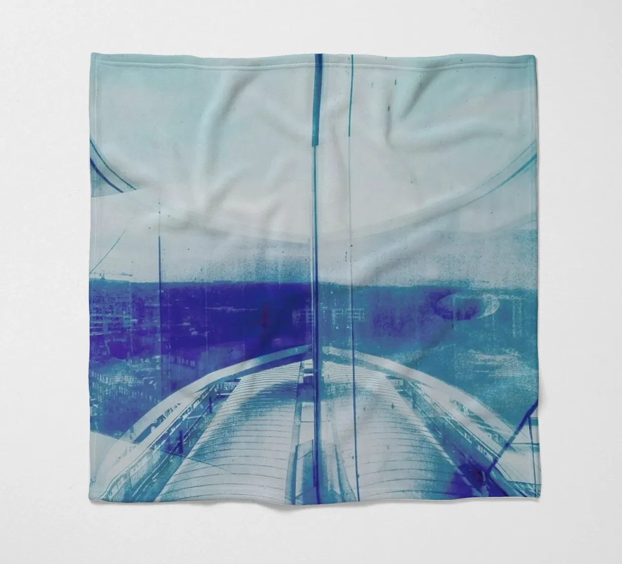 Reflection Blue fleecedeken van Maria Sattrup