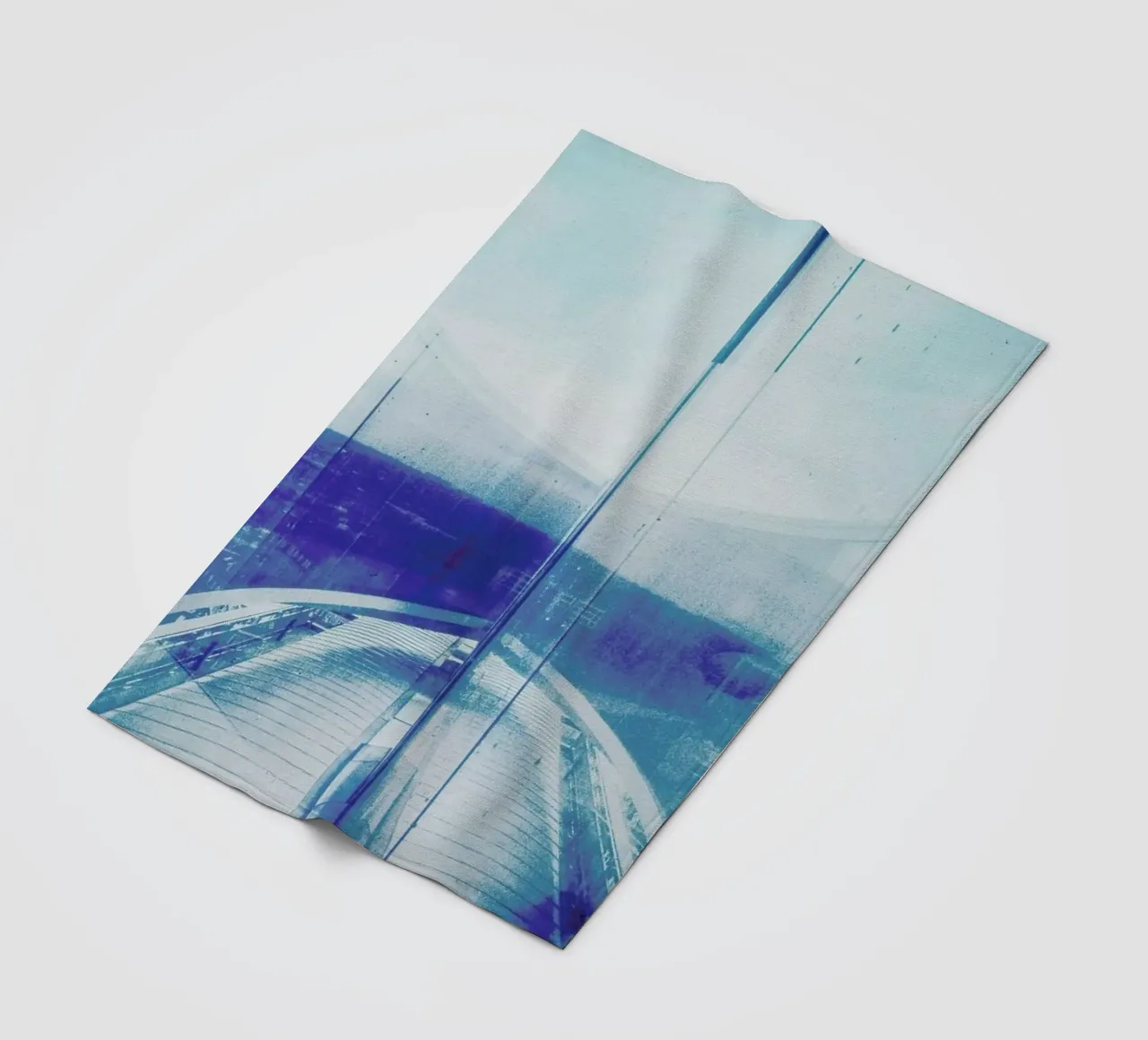 Reflection Blue fleecedeken van Maria Sattrup