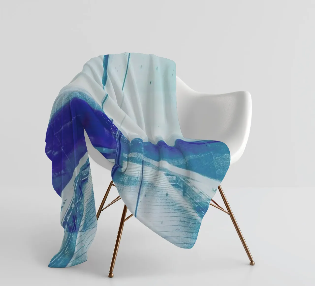 Reflection Blue fleecedeken van Maria Sattrup