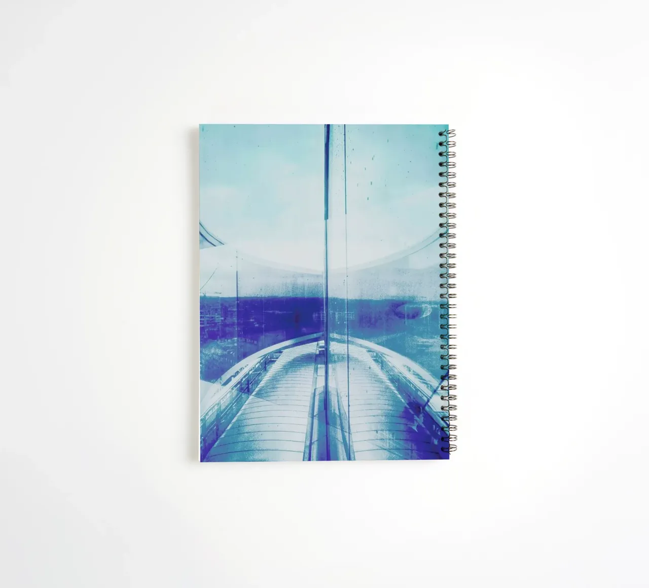 Reflection Blue spiral notebook by Maria Sattrup