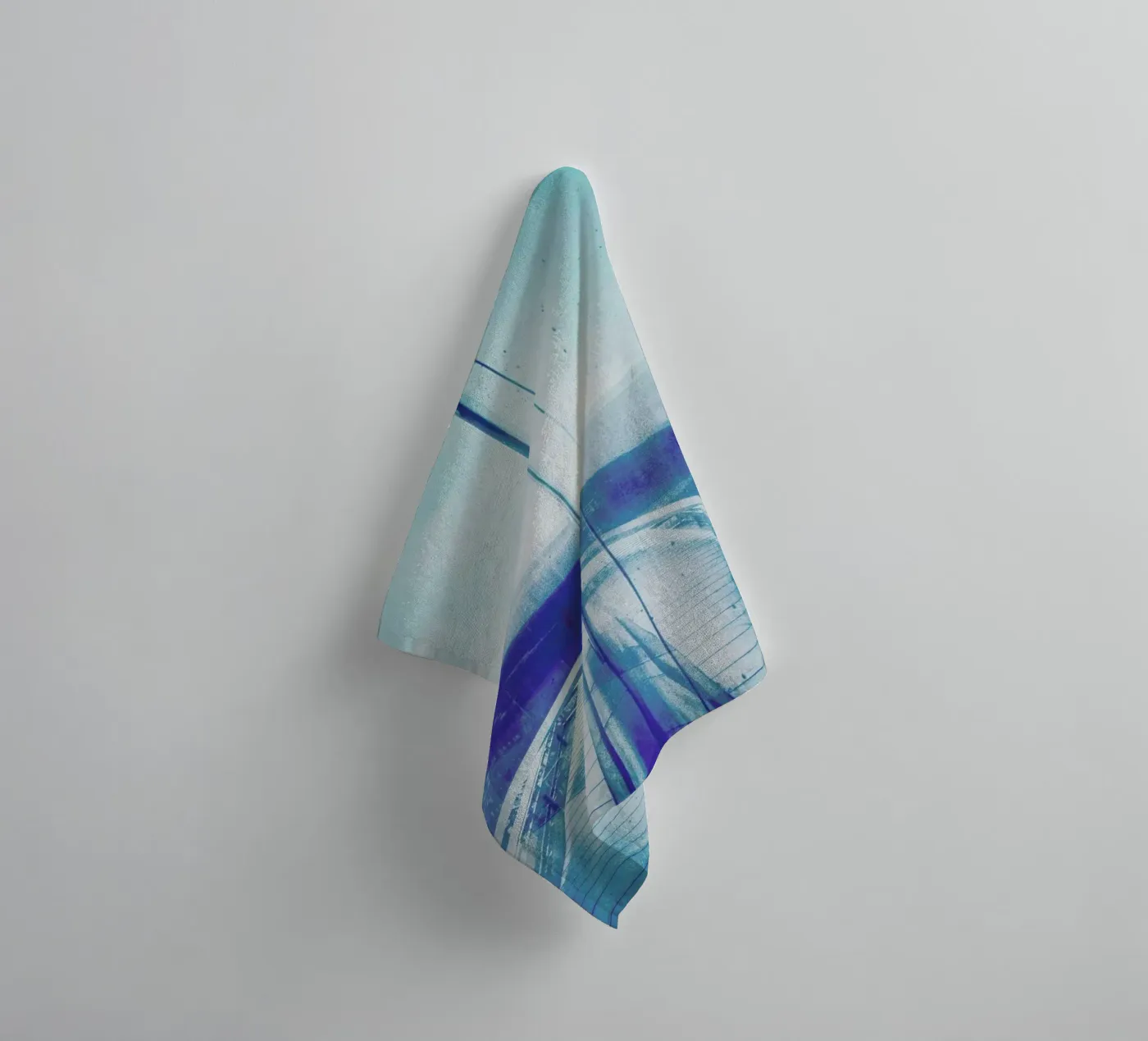 Reflection Blue towel by Maria Sattrup