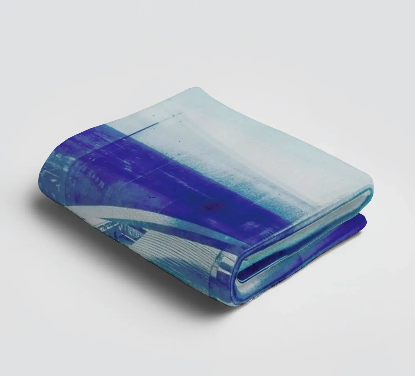 Reflection Blue towel by Maria Sattrup