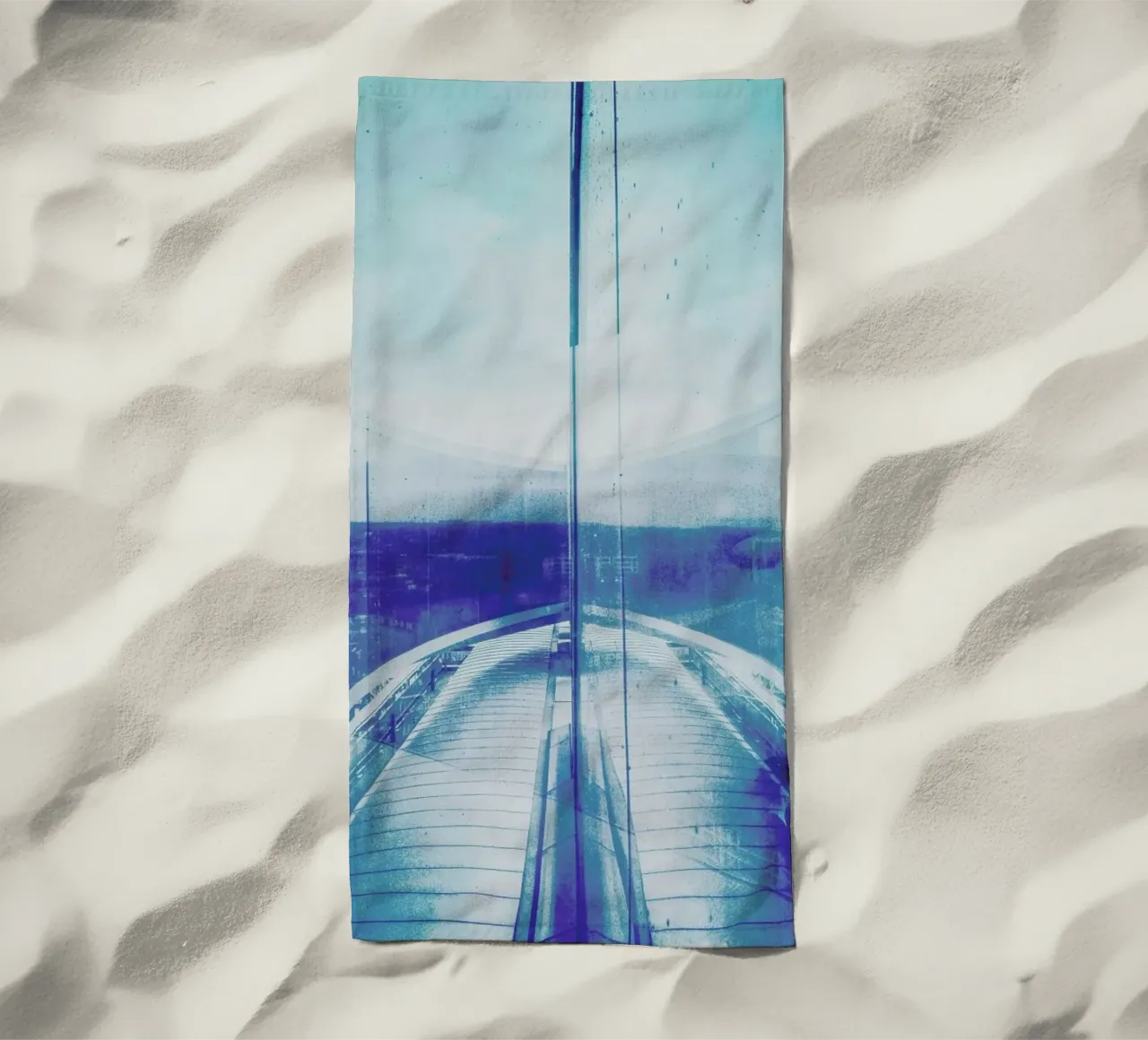 Reflection Blue telo mare da Maria Sattrup