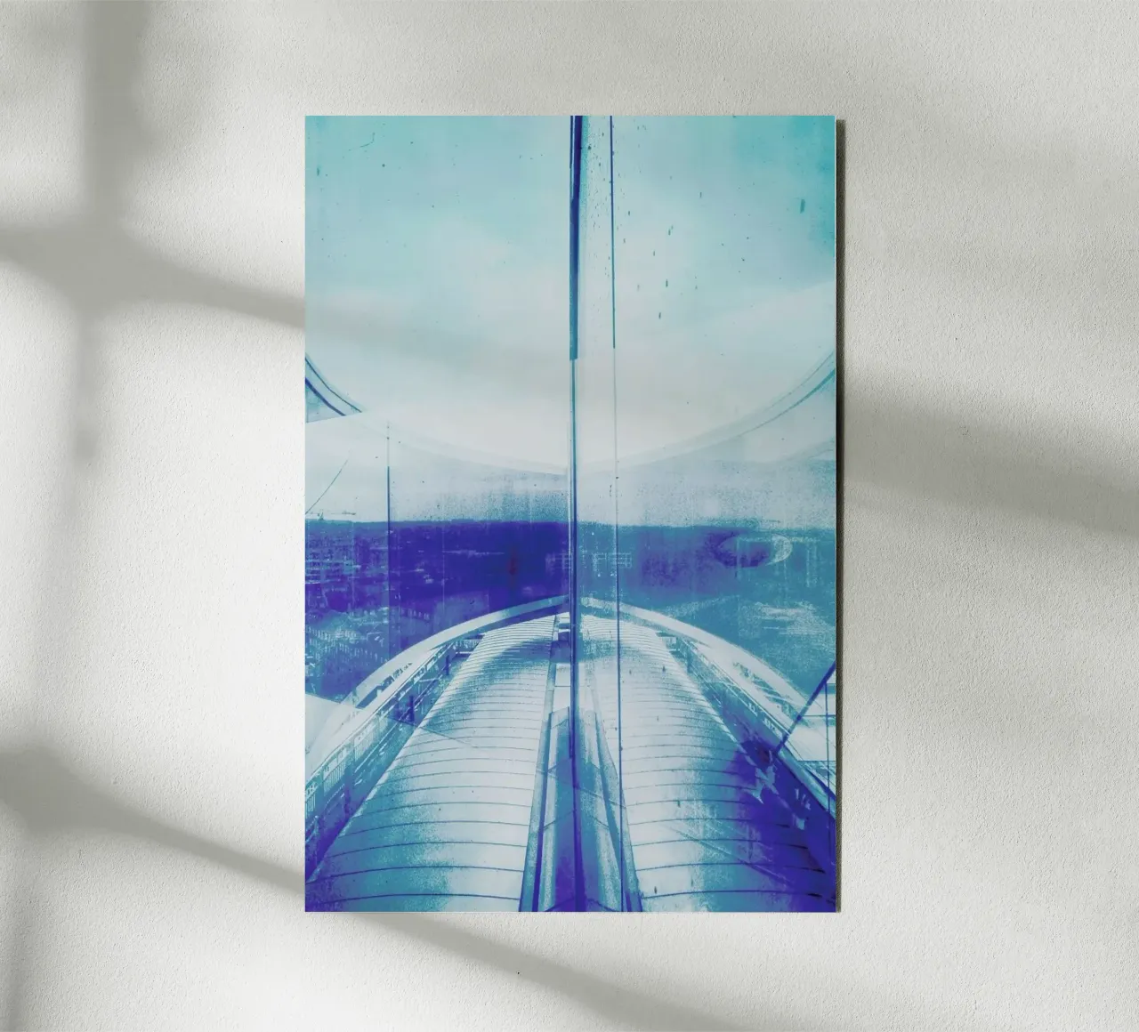 Reflection Blue forex plate by Maria Sattrup