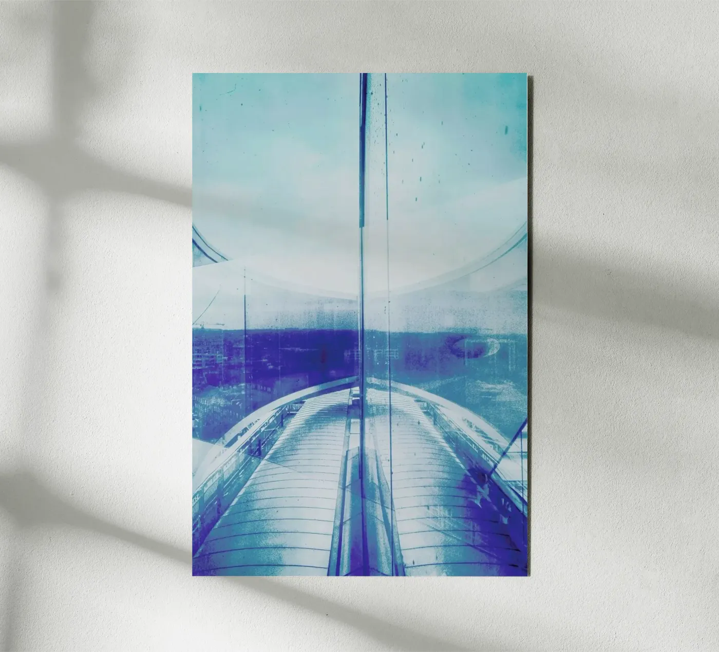 Reflection Blue forex plate by Maria Sattrup