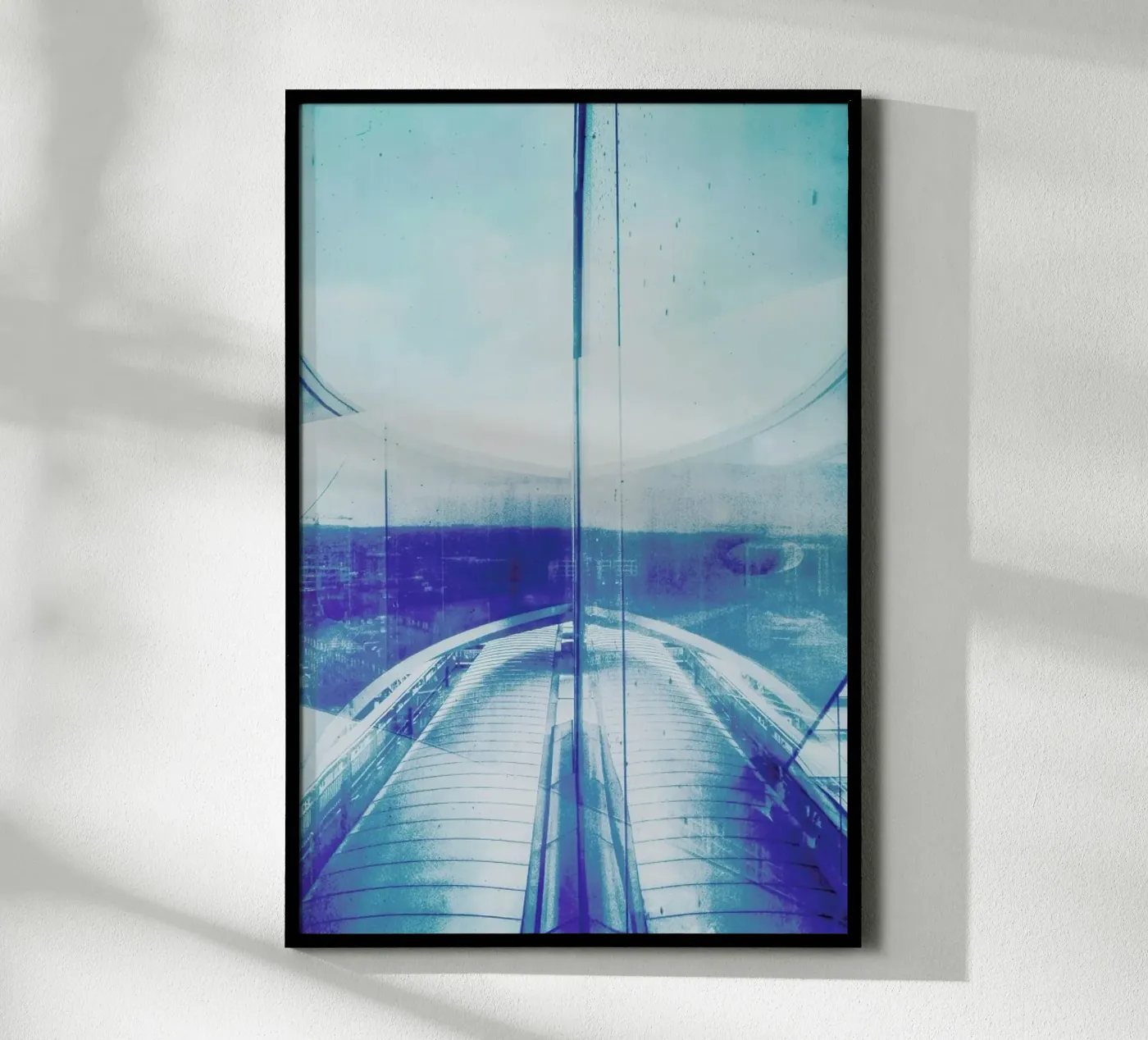 Reflection Blue poster de Maria Sattrup