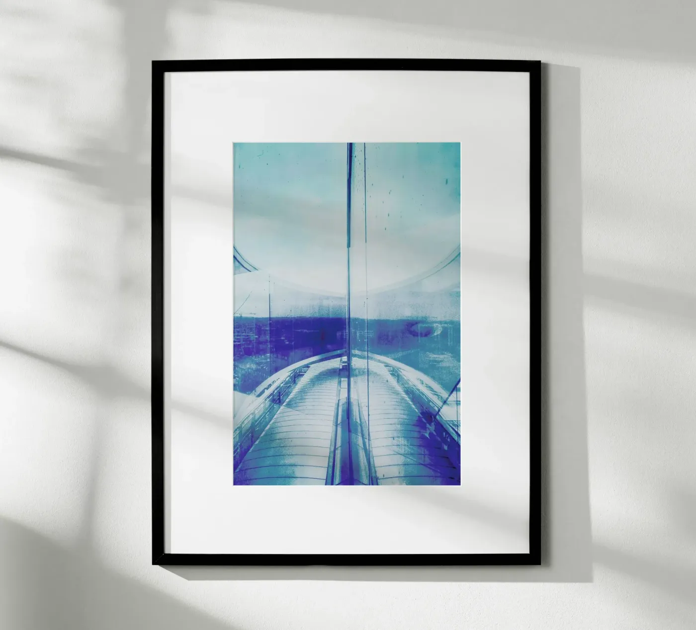 Reflection Blue poster de Maria Sattrup