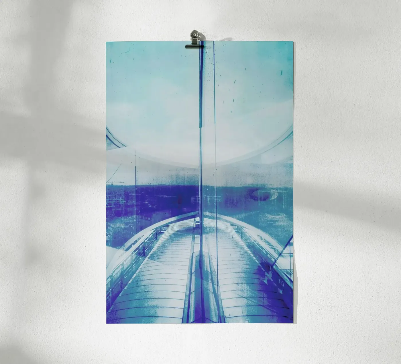 Reflection Blue poster de Maria Sattrup