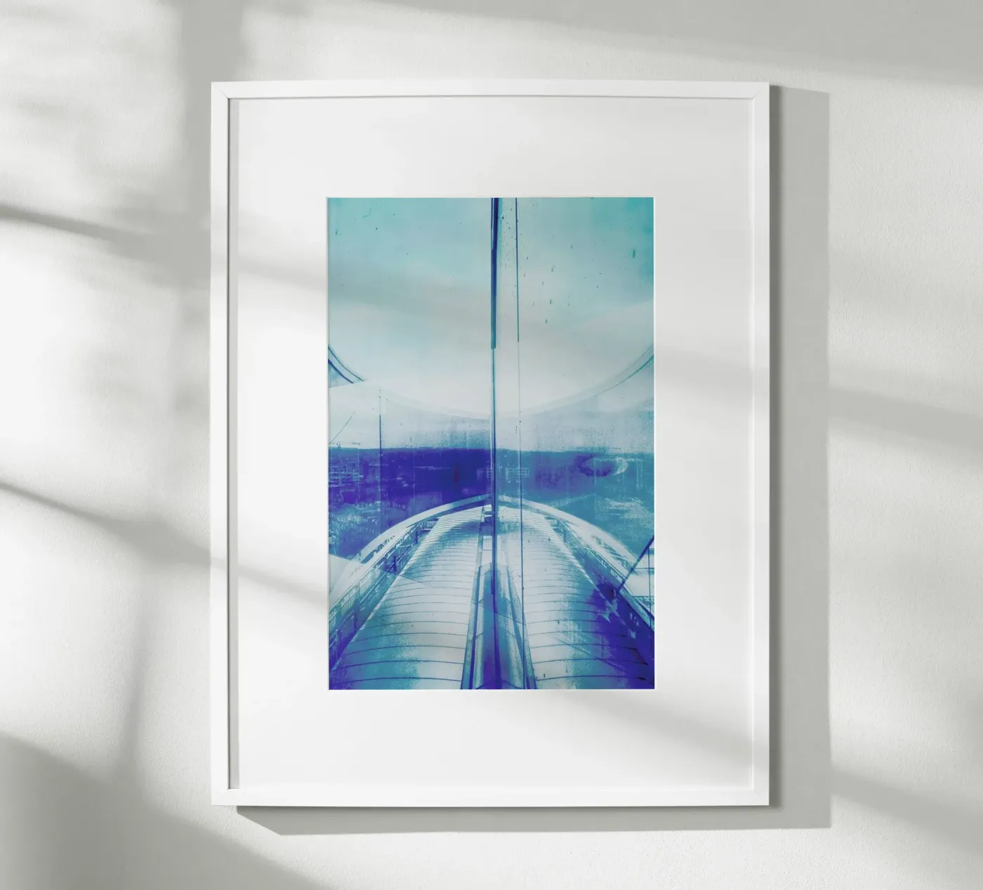 Reflection Blue poster de Maria Sattrup