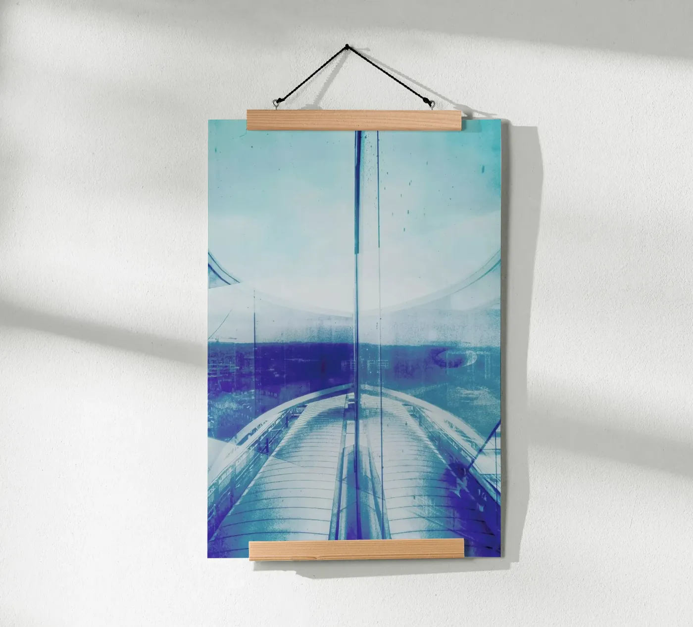 Reflection Blue poster de Maria Sattrup