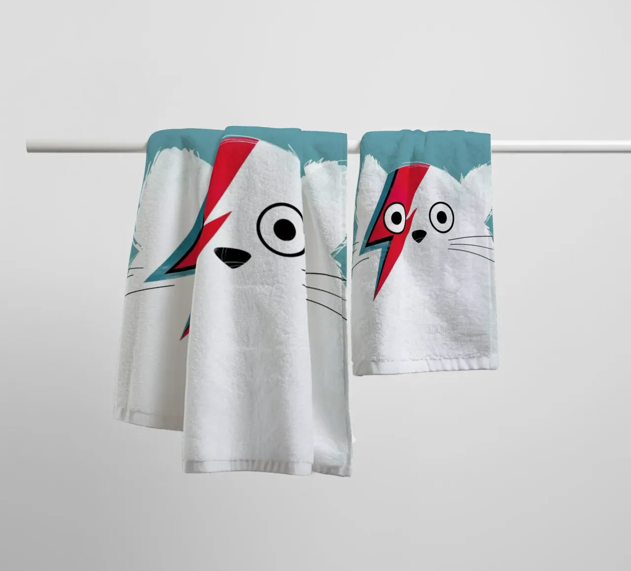 Cat - Hero 3 asciugamano da bagno da Doozal