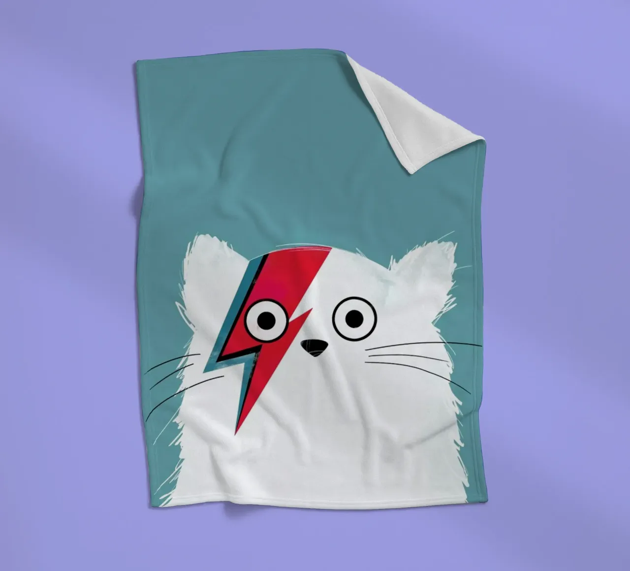 Cat - Hero 3 coperta in pile da Doozal