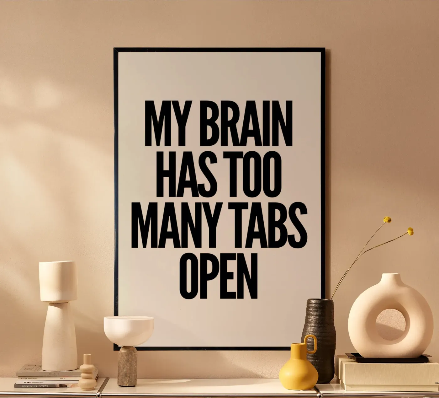 Brain poster by Mottos by Sinan Saydik