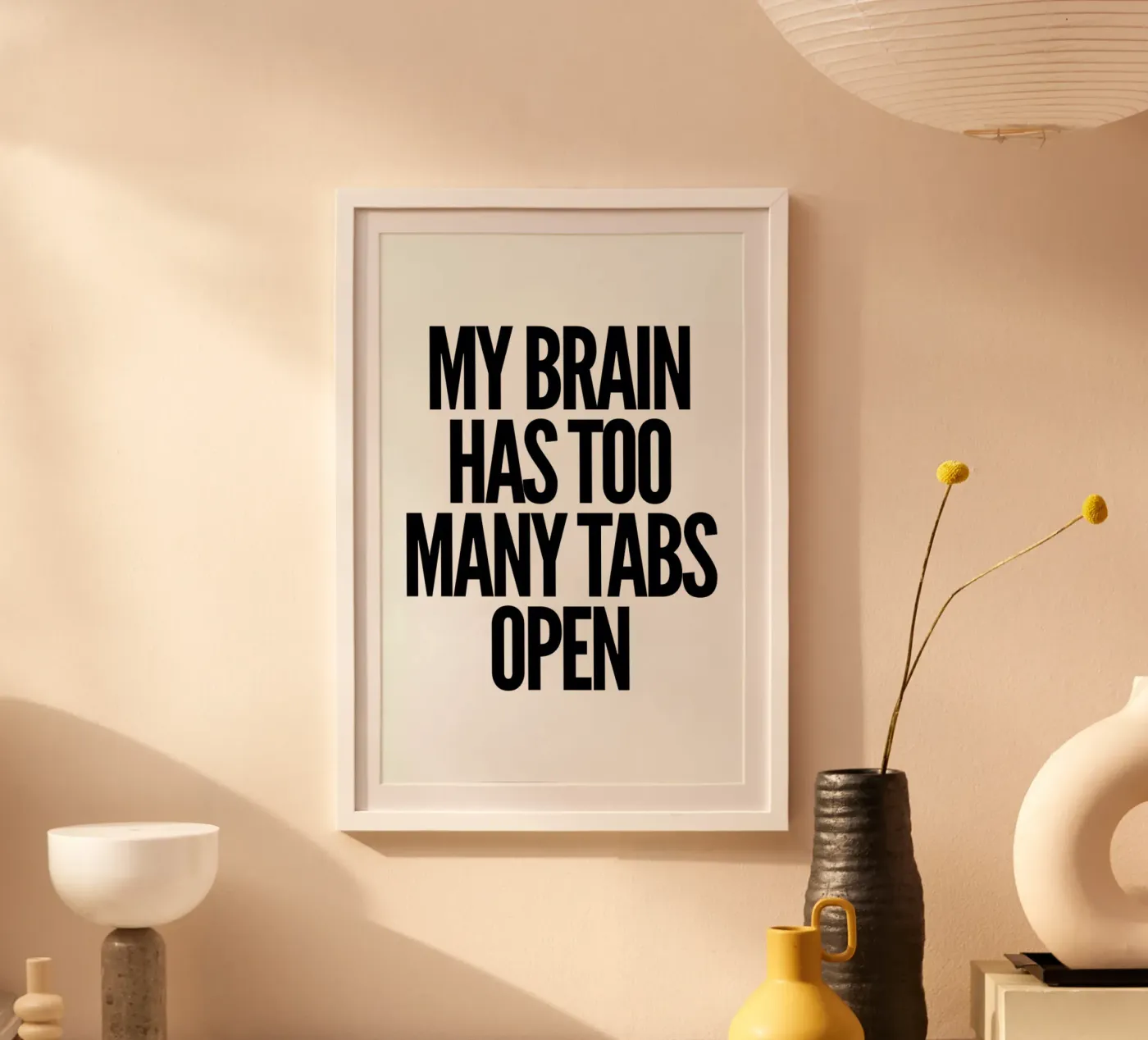 Brain poster by Mottos by Sinan Saydik