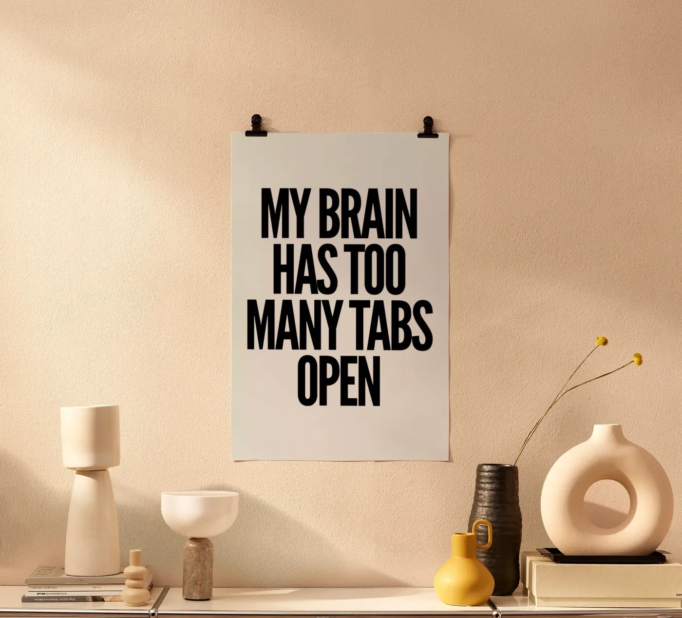 Brain poster by Mottos by Sinan Saydik