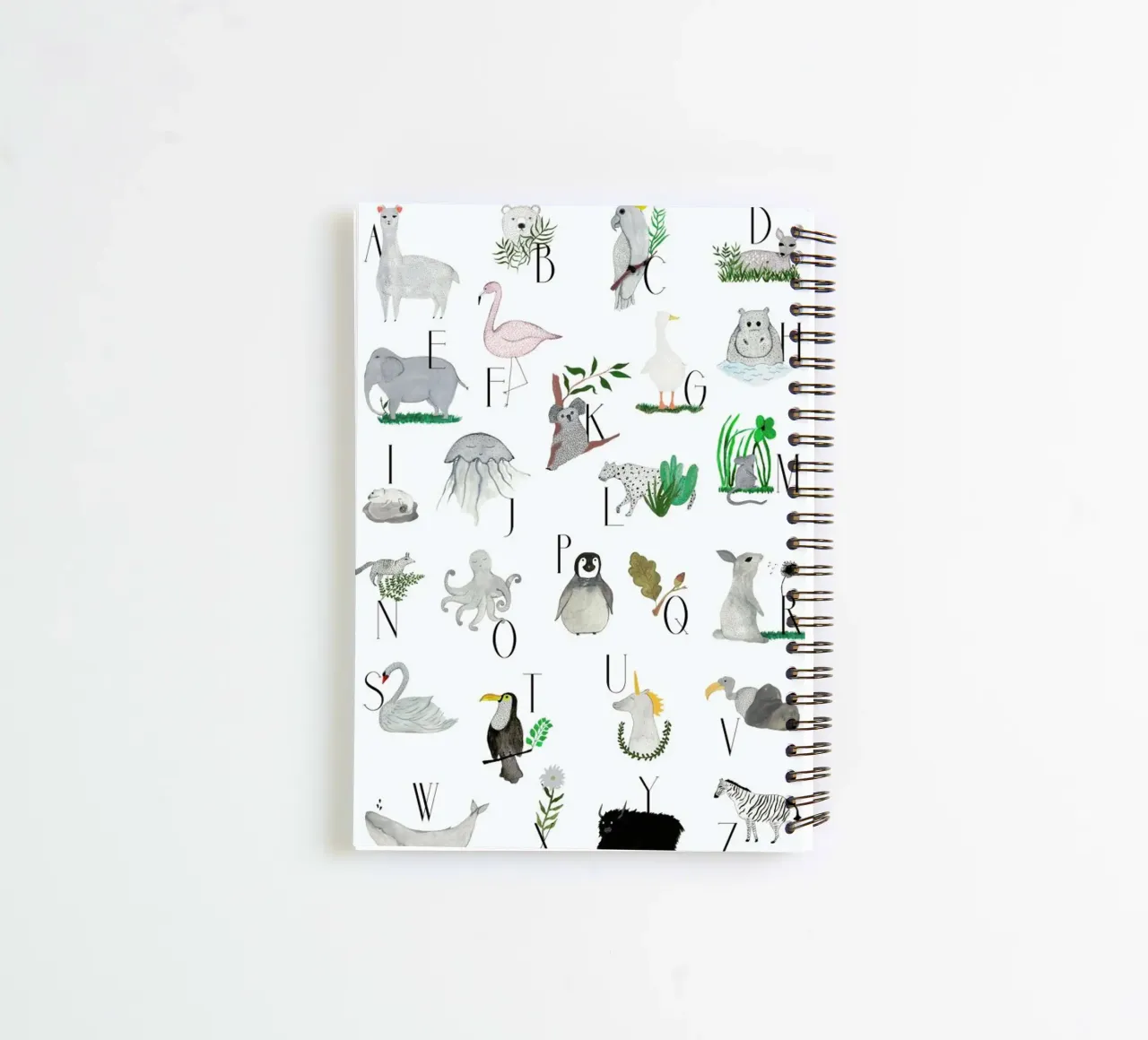 Animals with Letters diario ad anelli da Atelier Mave