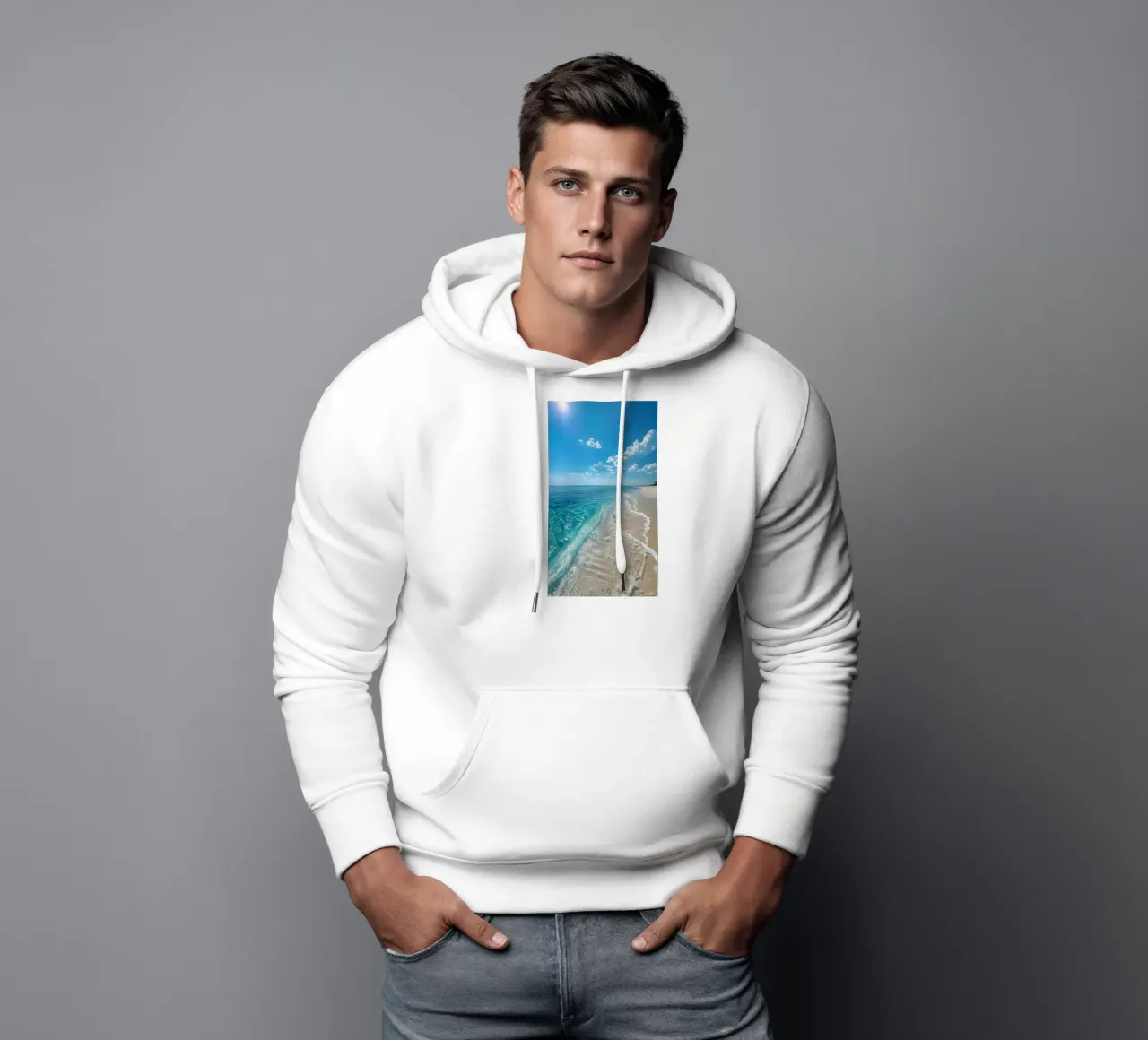 playa sudadera con capucha de Manhmai