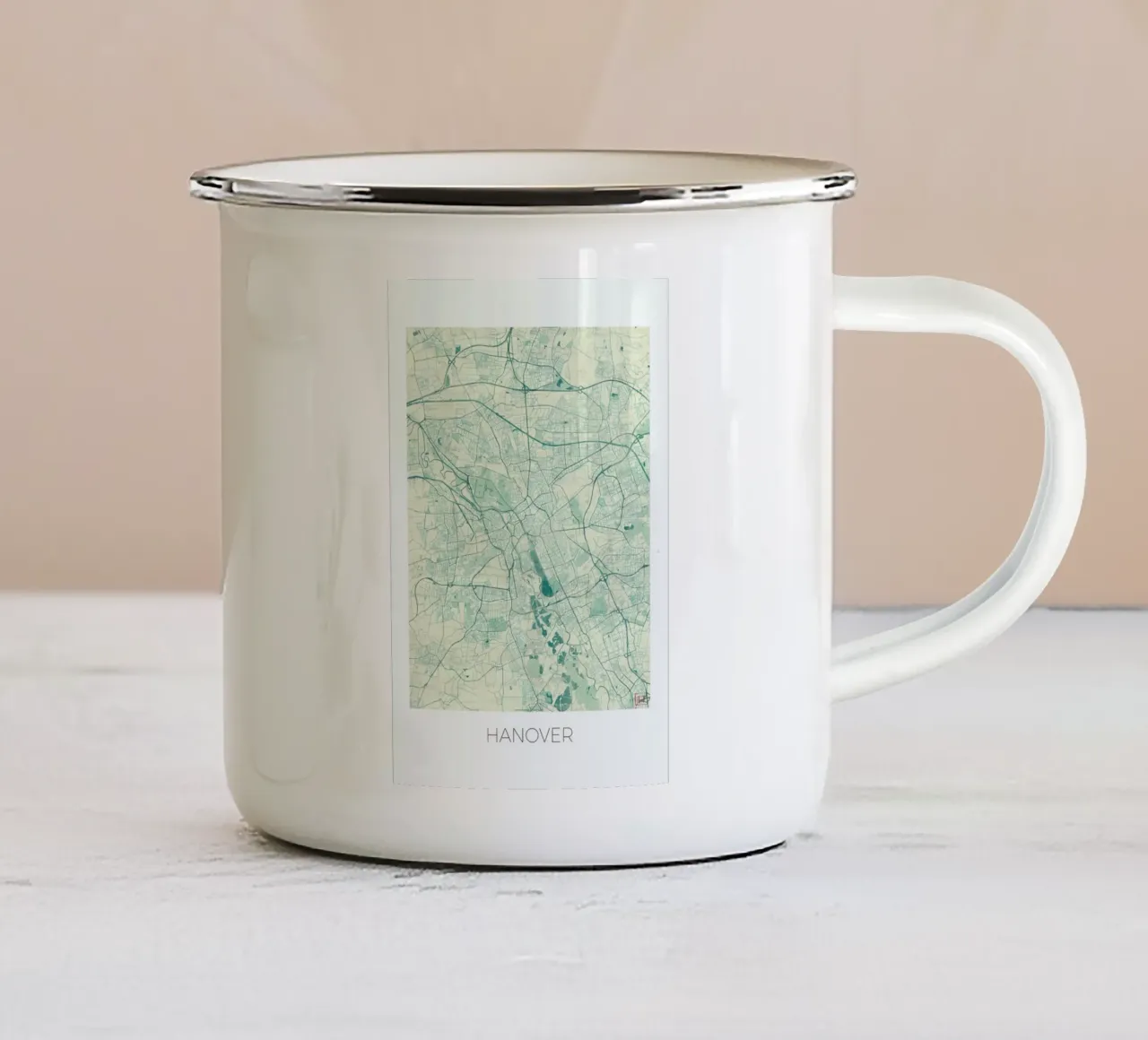 Hannover Vintage tazza in smalto da Hubert Roguski