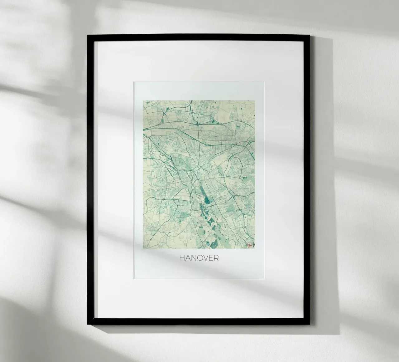 Hannover Vintage poster con telaio in plastica da Hubert Roguski