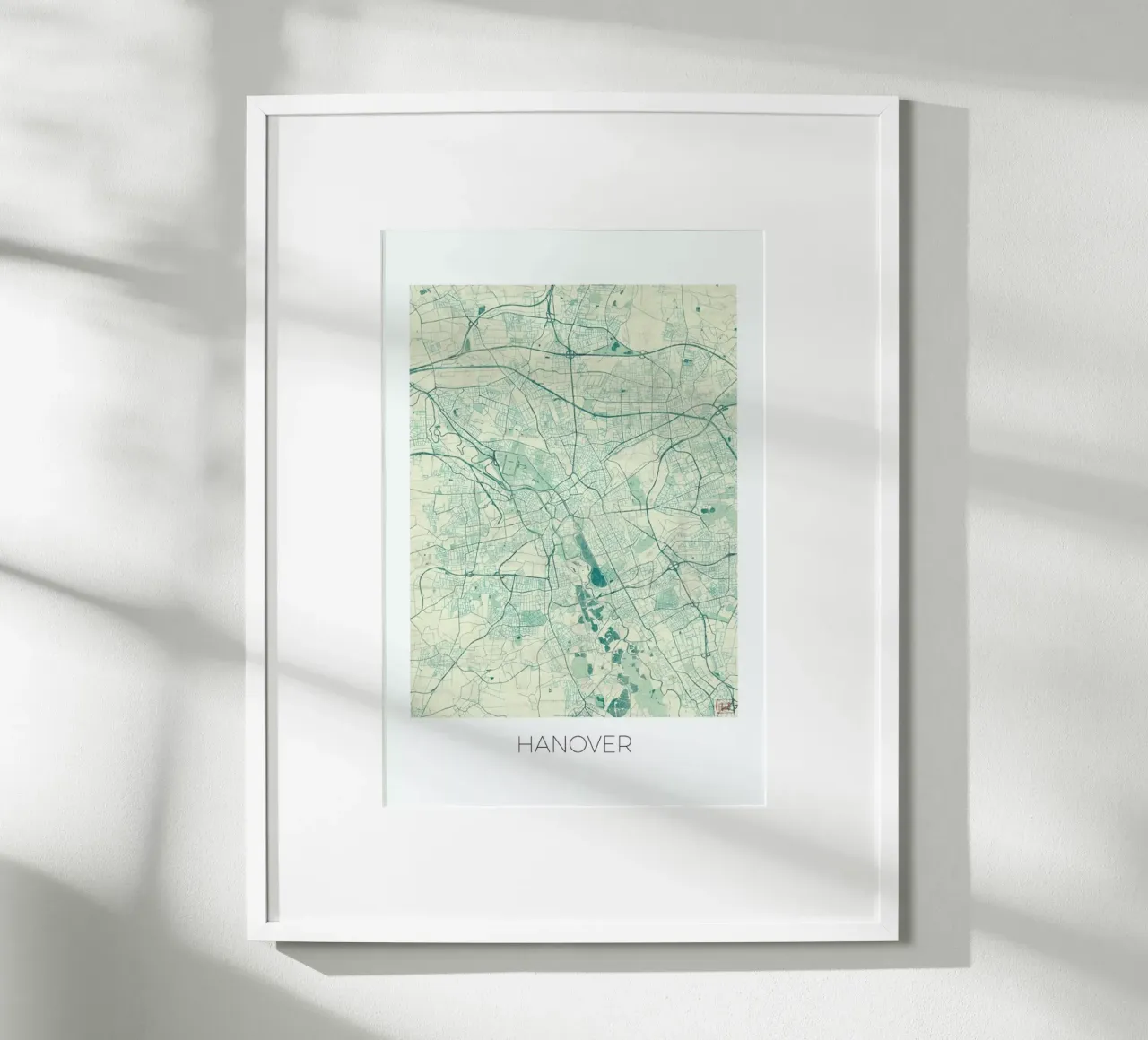Hannover Vintage poster con telaio in plastica da Hubert Roguski