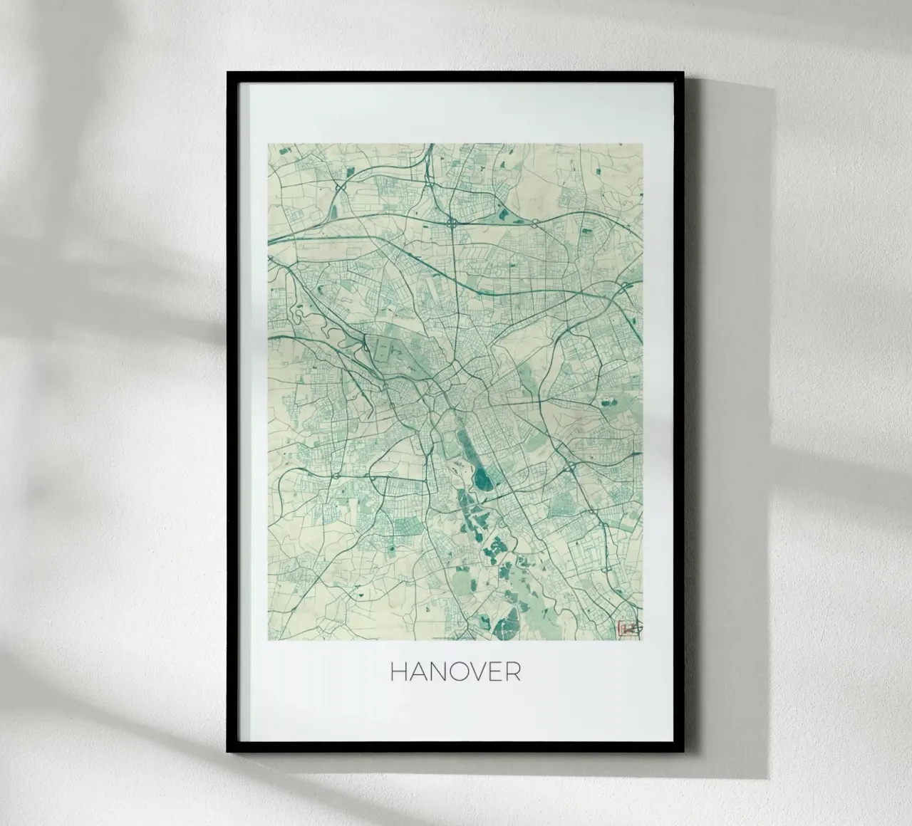 Hannover Vintage poster con telaio in plastica da Hubert Roguski
