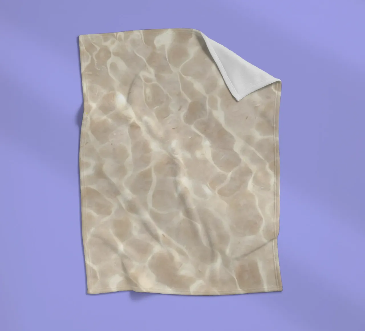spiaggia beige minimalsm coperta in pile da Manhmai