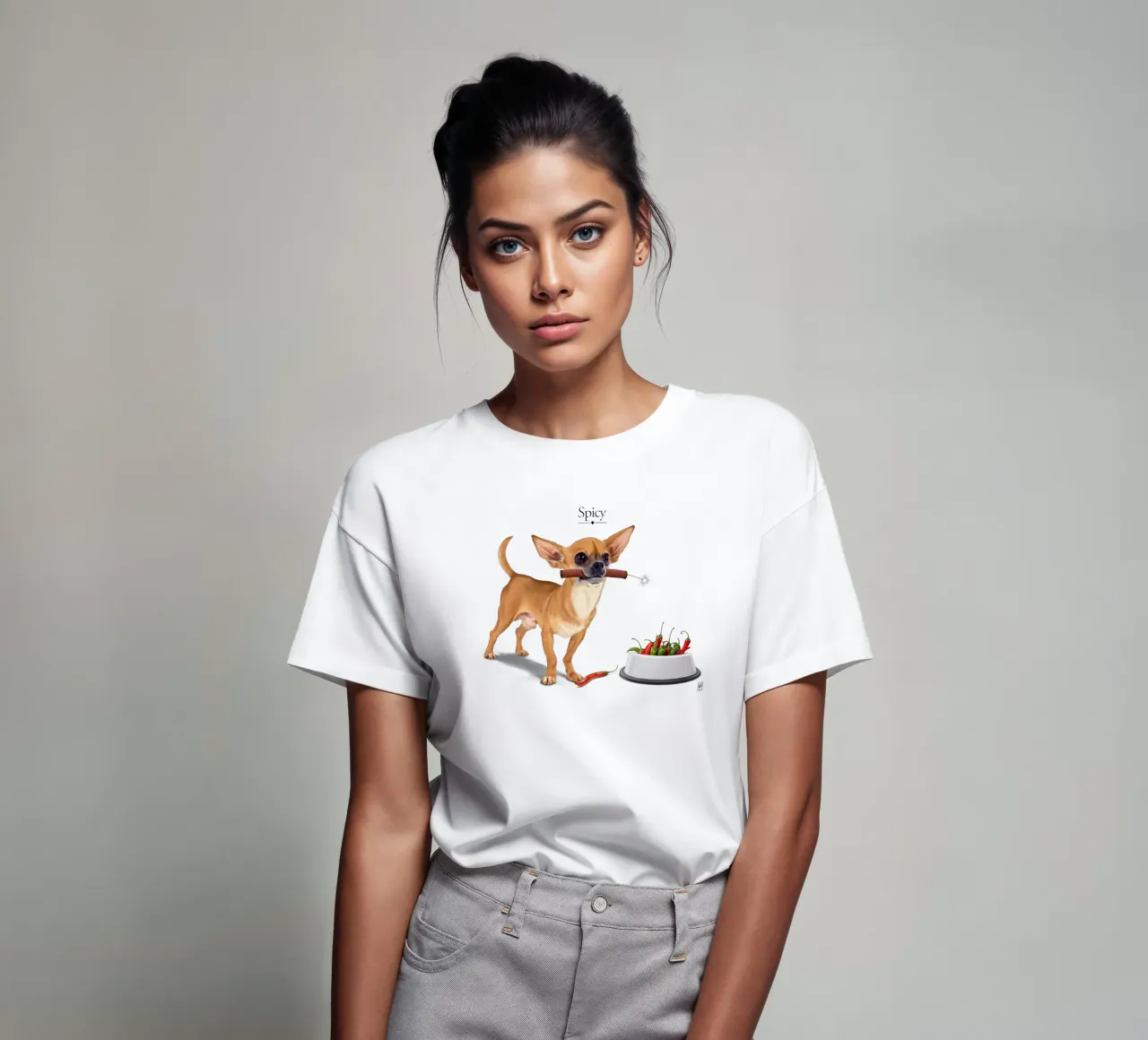 Spicy (Titled) t-shirt da Rob Art | Illustration