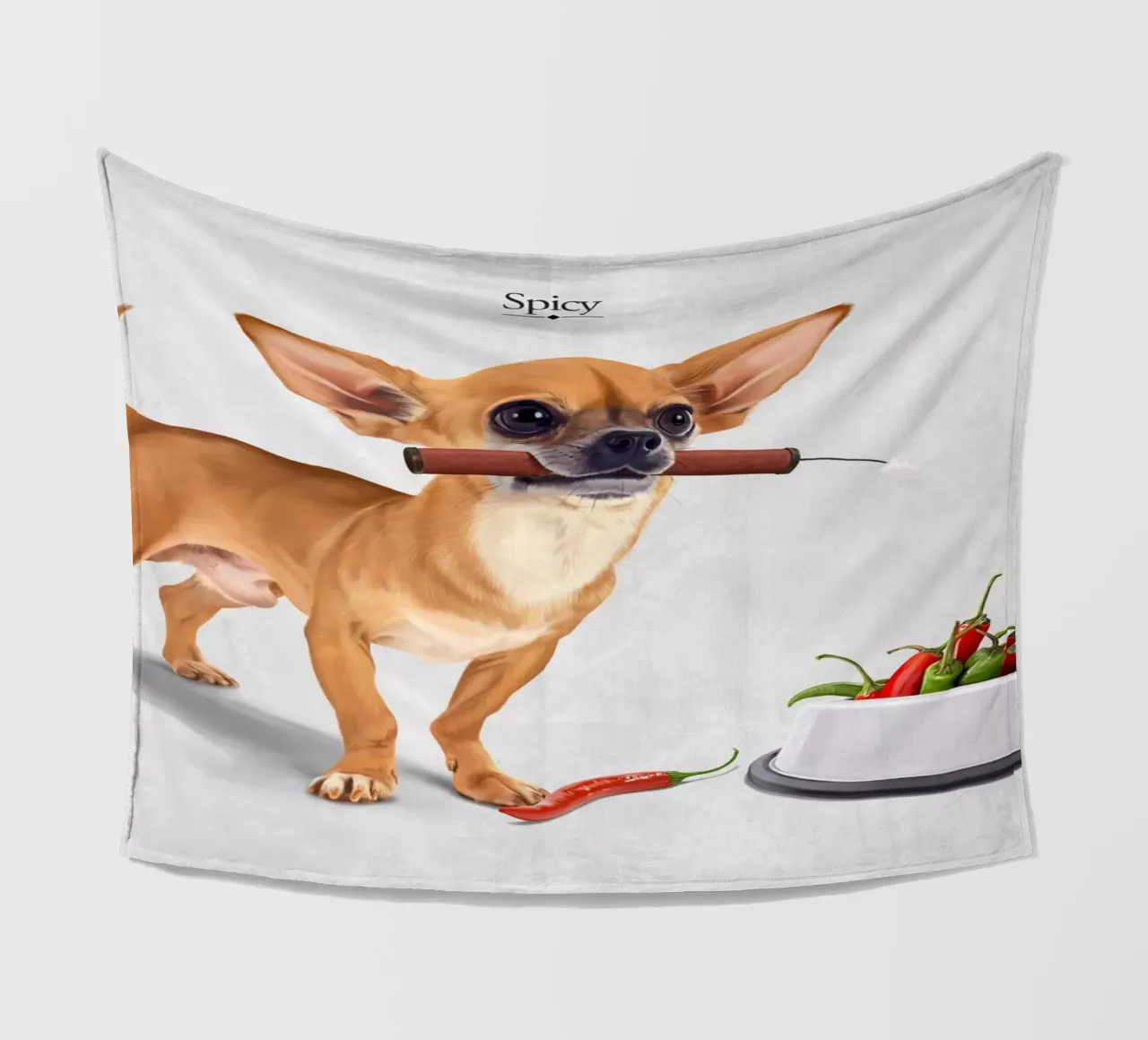 Spicy (Titled) coperta in pile da Rob Art | Illustration