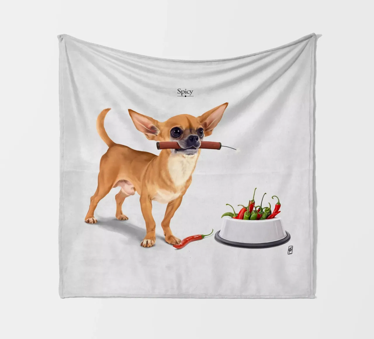 Spicy (Titled) coperta in pile da Rob Art | Illustration