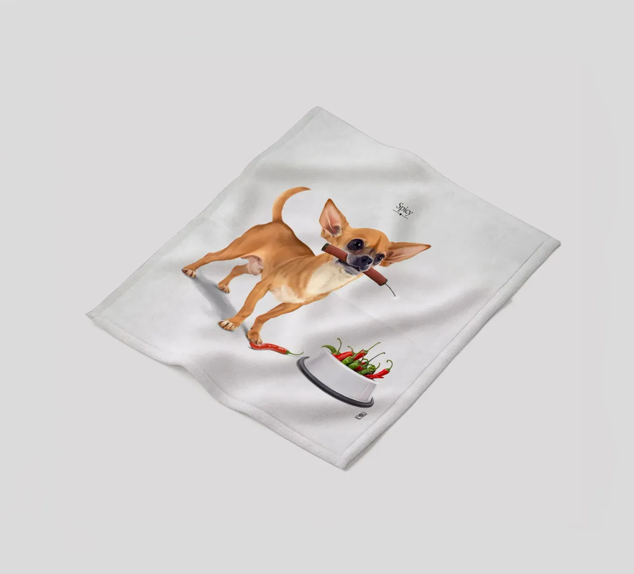 Spicy (Titled) coperta in pile da Rob Art | Illustration