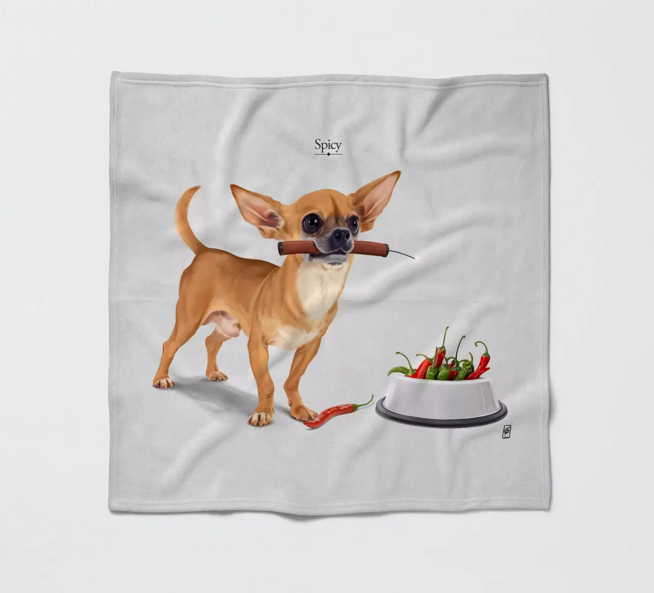 Spicy (Titled) coperta in pile da Rob Art | Illustration