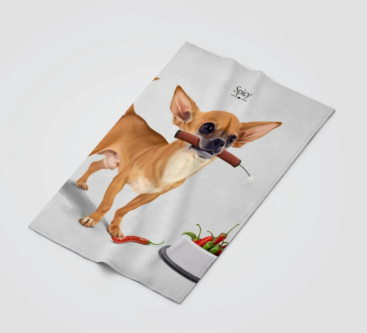 Spicy (Titled) coperta in pile da Rob Art | Illustration