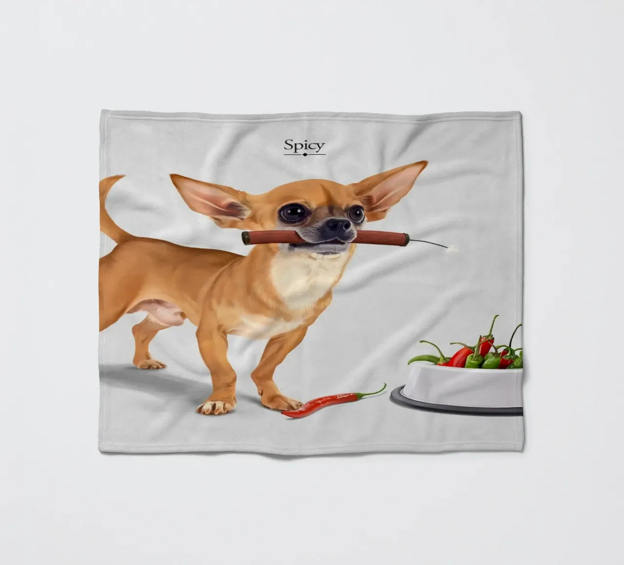 Spicy (Titled) coperta in pile da Rob Art | Illustration