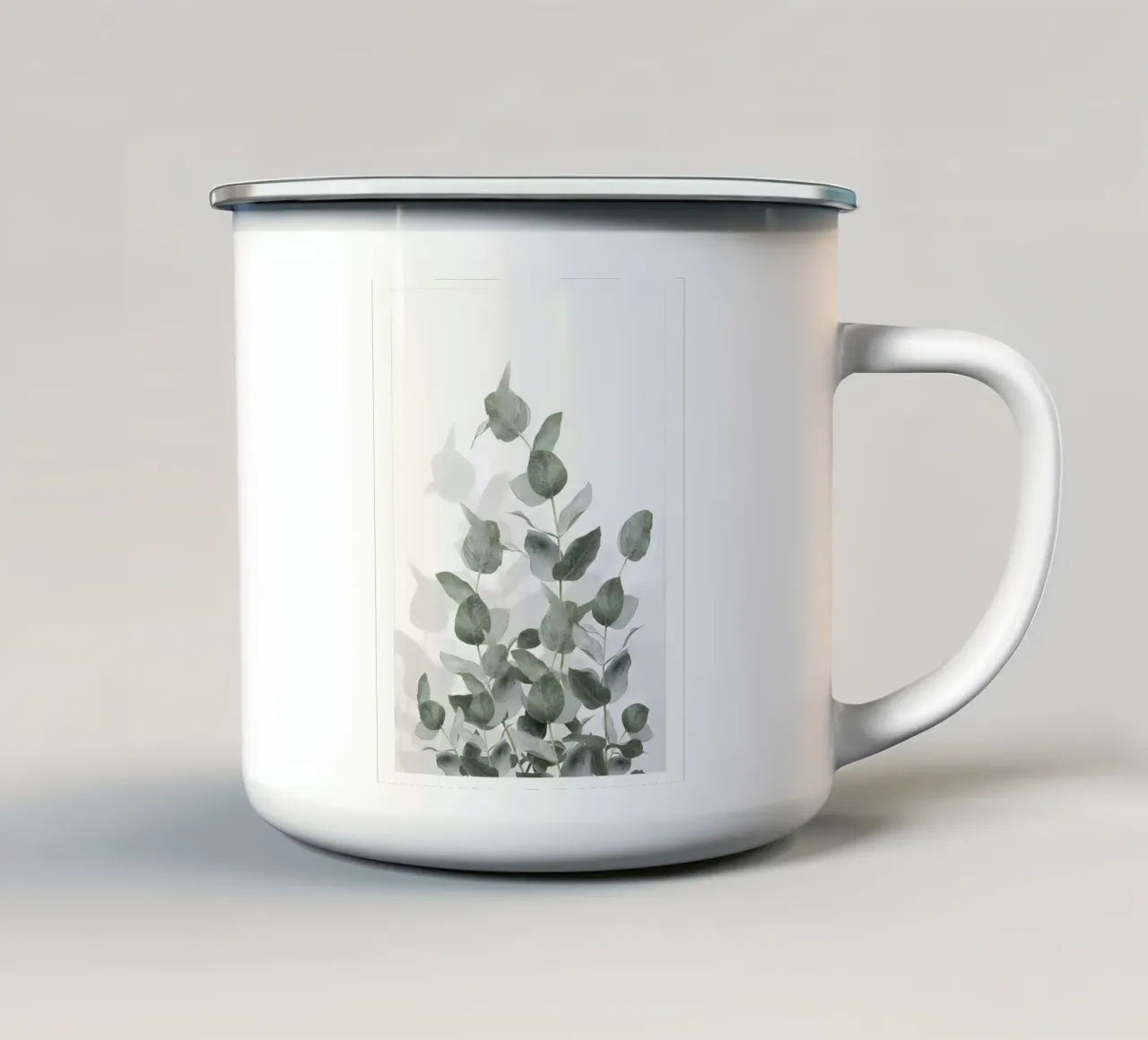Eucalyptus tazza in smalto da Manhmai